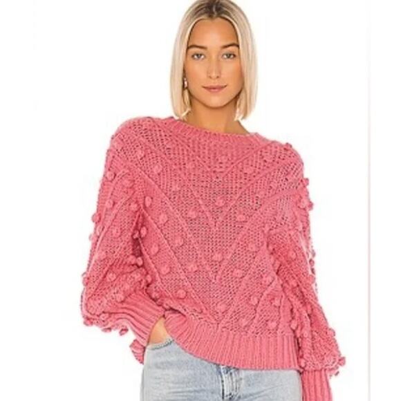 C/meo Collective Trade Places Pom Knit Sweater size Small - Picture 1 of 7